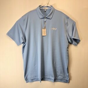 Peter Millar Summer Comfort XL‎ Blue Striped New With Tags MSRP $94 BOA Logo